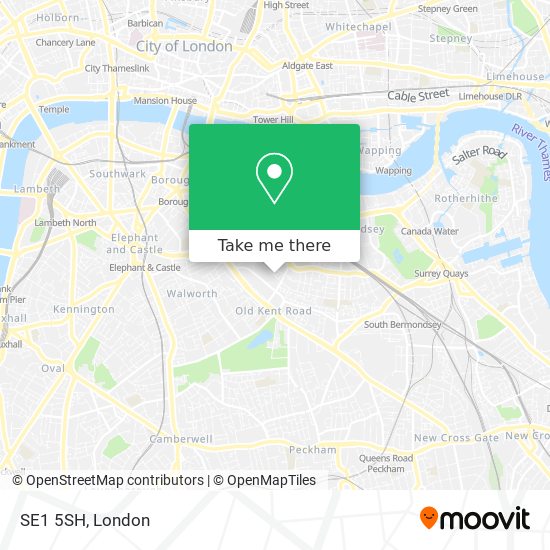 SE1 5SH map