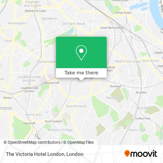 The Victoria Hotel London map