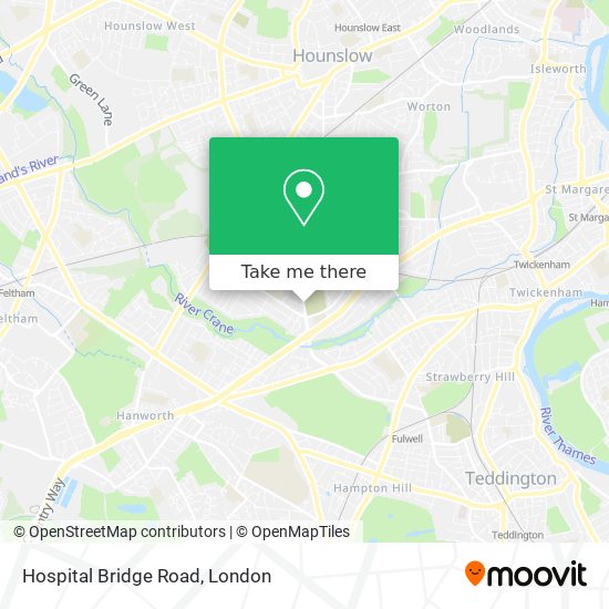 Hospital Bridge Road map