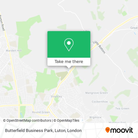 Butterfield Business Park, Luton map