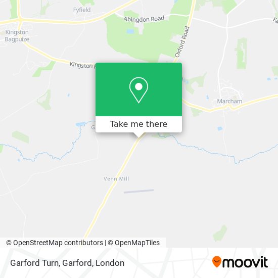 Garford Turn, Garford map