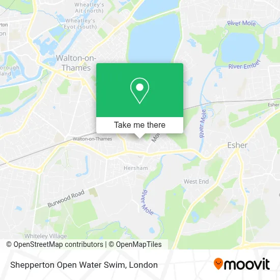 How to Get to Shepperton Open Water Swim in Walton-On-Thames by Bus or ...