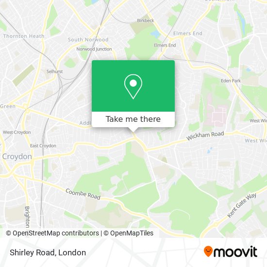 Shirley Road map