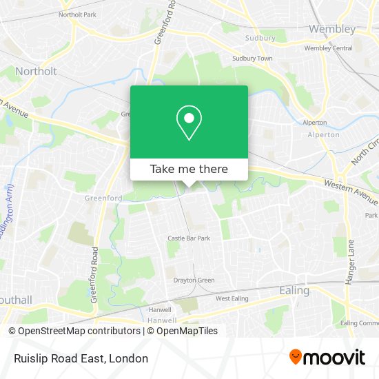 Ruislip Road East map