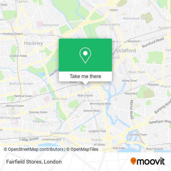 Fairfield Stores map
