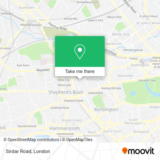 Sirdar Road map