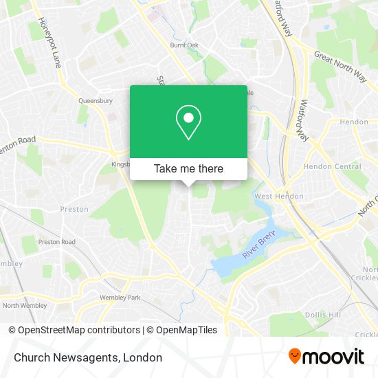 Church Newsagents map
