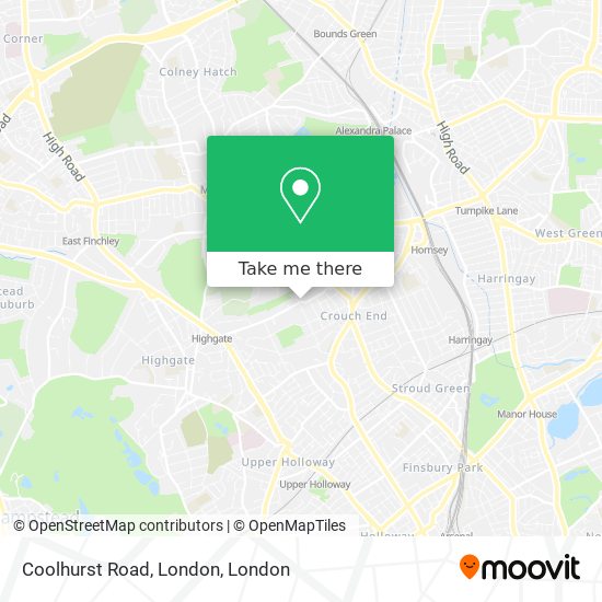 Coolhurst Road, London map