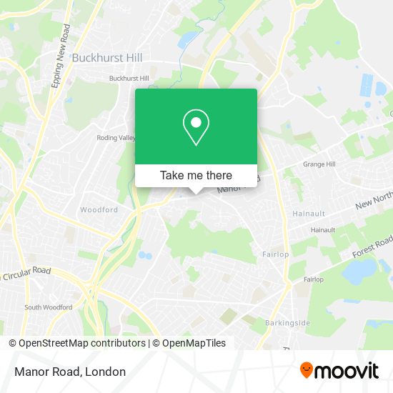 Manor Road map