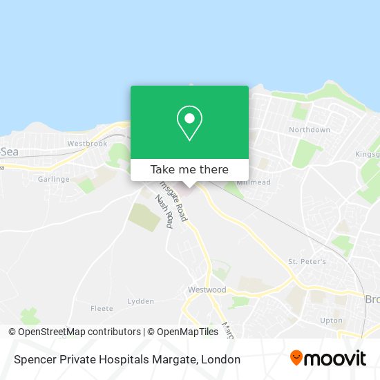 Spencer Private Hospitals Margate map
