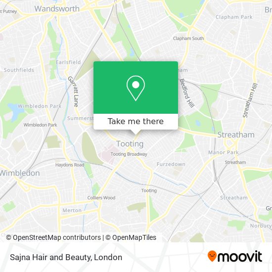 Sajna Hair and Beauty map