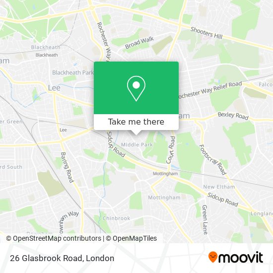 26 Glasbrook Road map