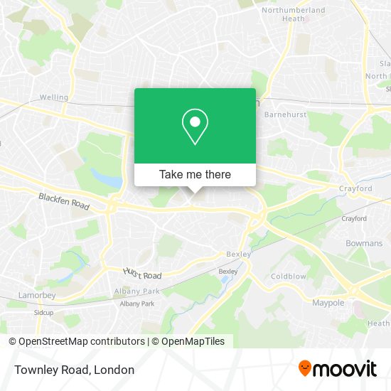 Townley Road map