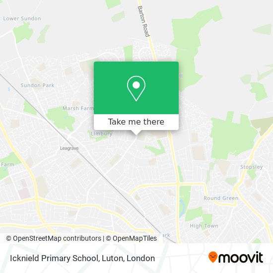 Icknield Primary School, Luton map