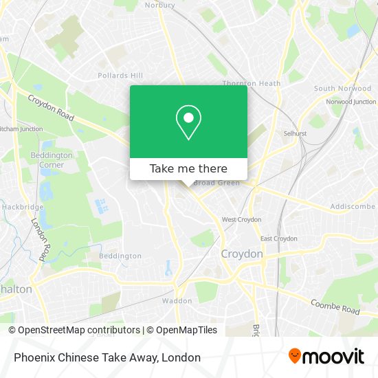Phoenix Chinese Take Away map