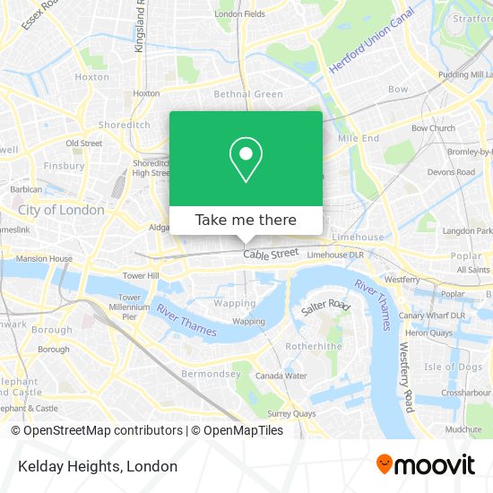 Kelday Heights map