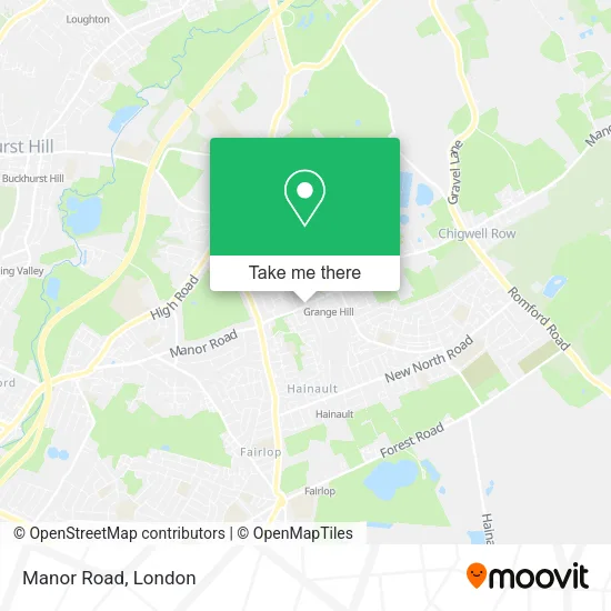 Manor Road map