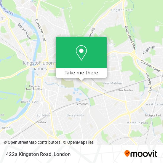 422a Kingston Road map