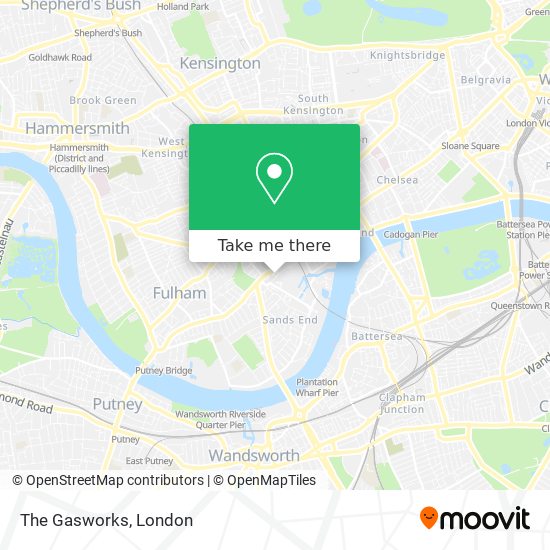 The Gasworks map