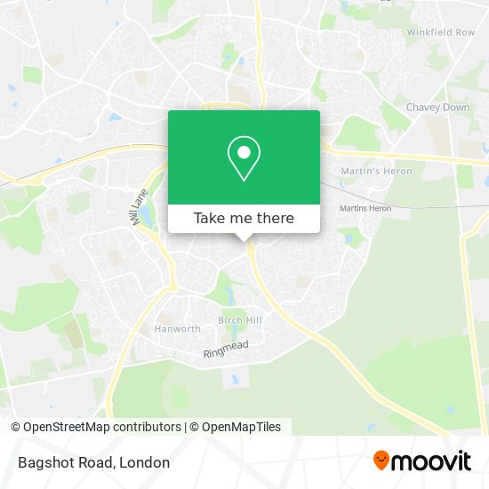 Bagshot Road map