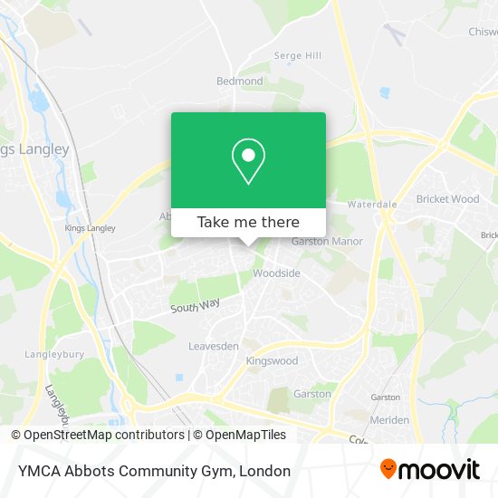 YMCA Abbots Community Gym map