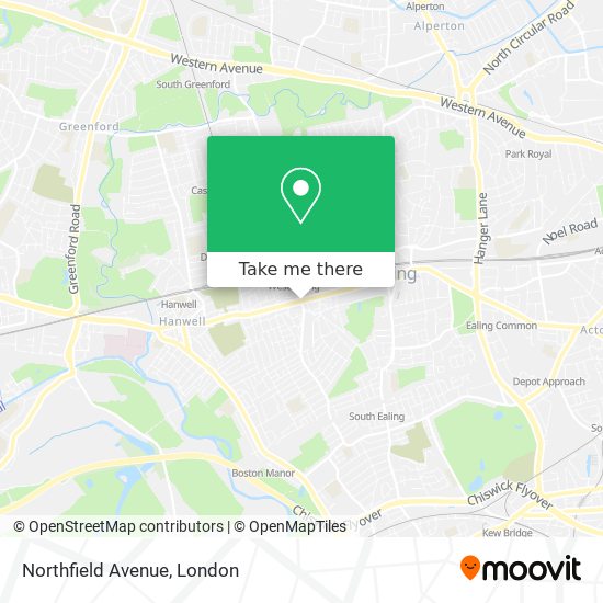 Northfield Avenue map