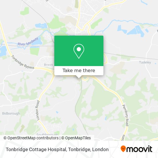 Tonbridge Cottage Hospital, Tonbridge map