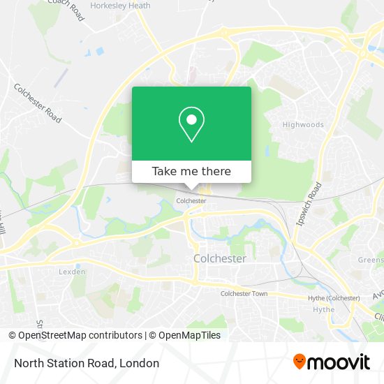 North Station Road map