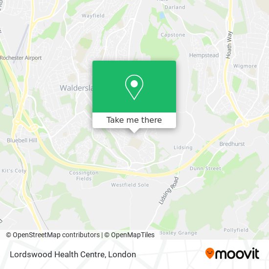 Lordswood Health Centre map
