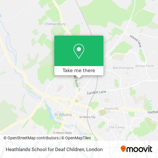 Heathlands School for Deaf Children map