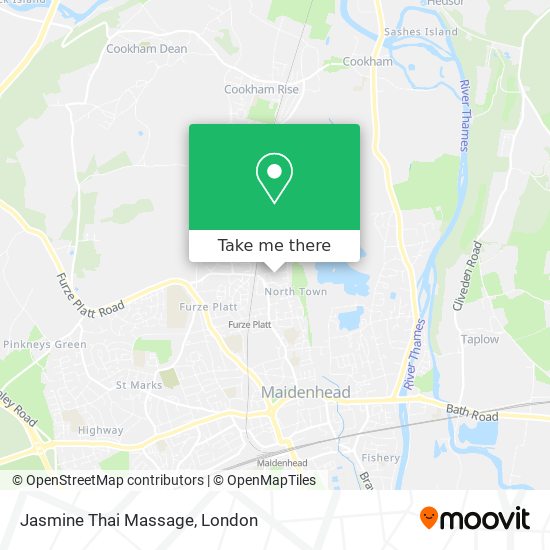 Jasmine Thai Massage map