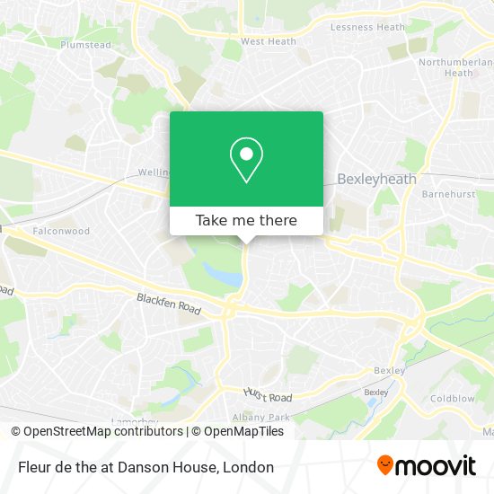 Fleur de the at Danson House map