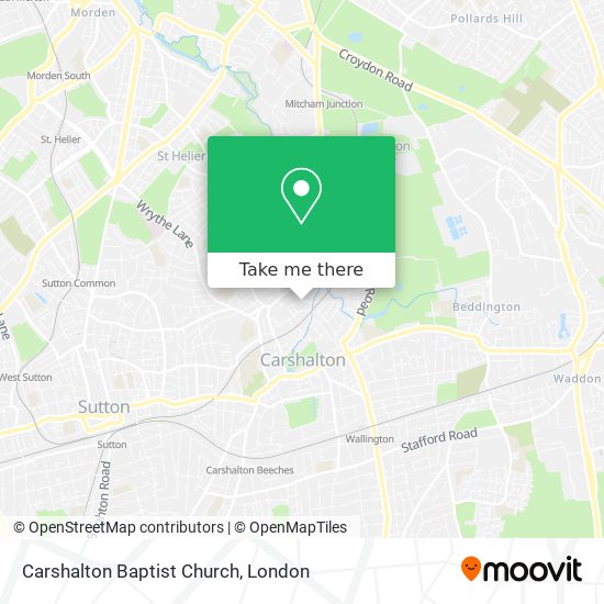 Carshalton Baptist Church map