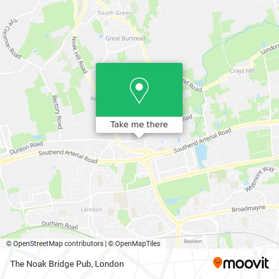 The Noak Bridge Pub map