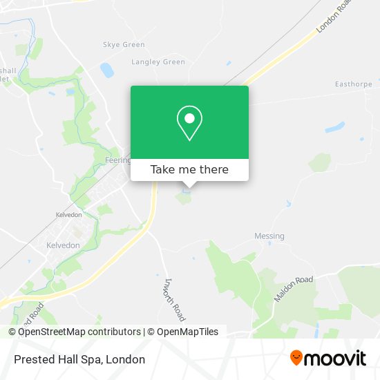 Prested Hall Spa map