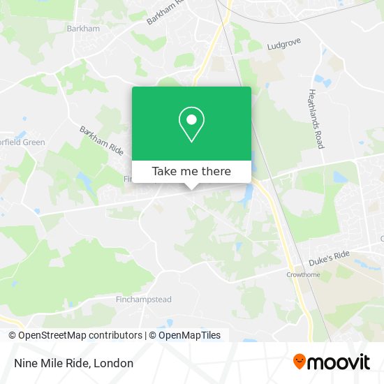 Nine Mile Ride map