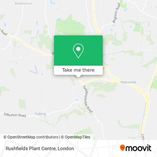Rushfields Plant Centre map