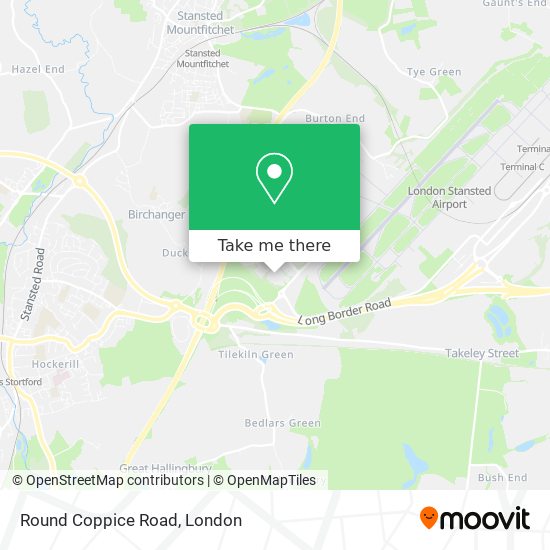 Round Coppice Road map