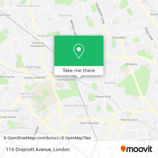 116 Draycott Avenue map