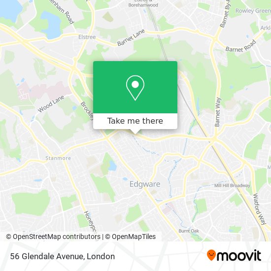 56 Glendale Avenue map