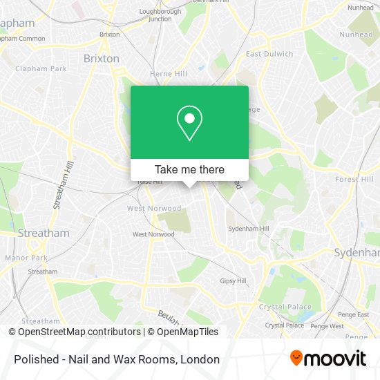 Polished - Nail and Wax Rooms map