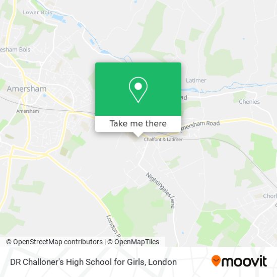 DR Challoner's High School for Girls map