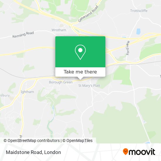 Maidstone Road map