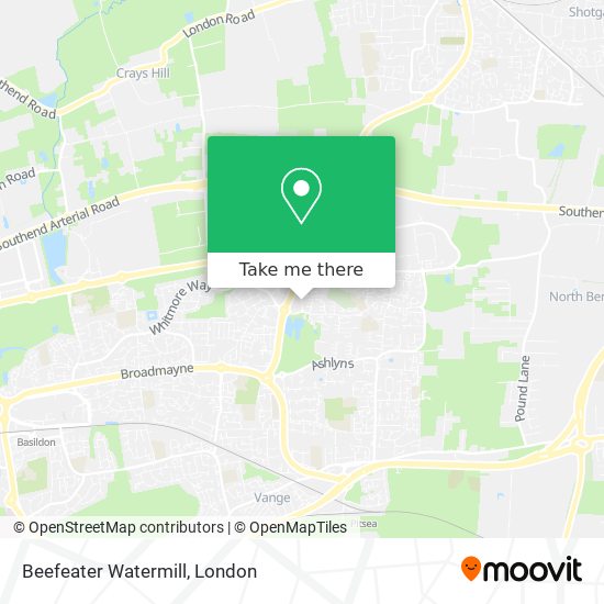 Beefeater Watermill map