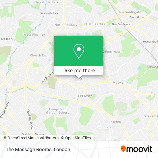 The Massage Rooms map