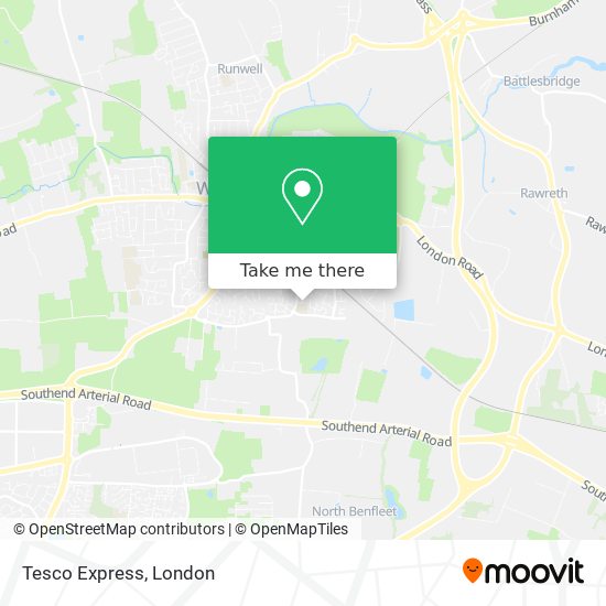 Tesco Express map