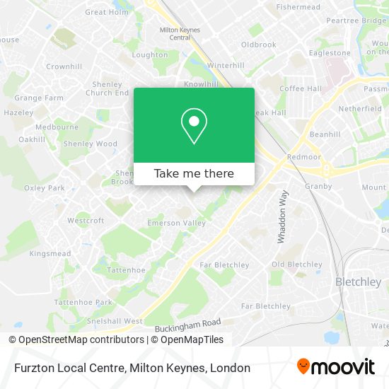 Furzton Local Centre, Milton Keynes map