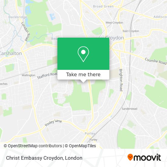 Christ Embassy Croydon map
