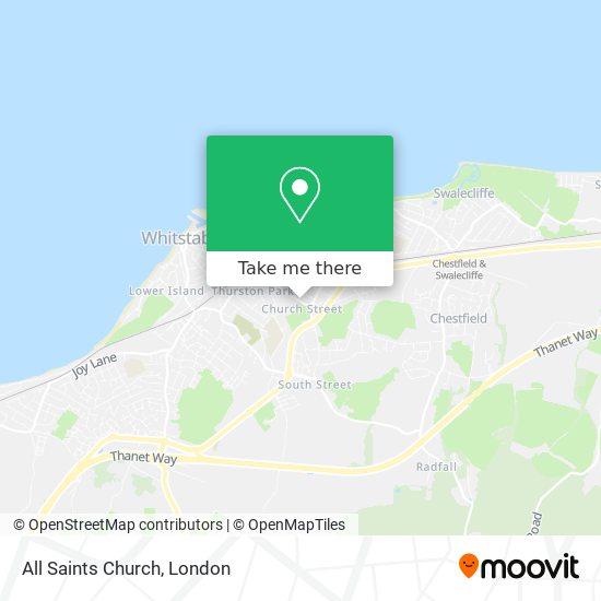 All Saints Church map