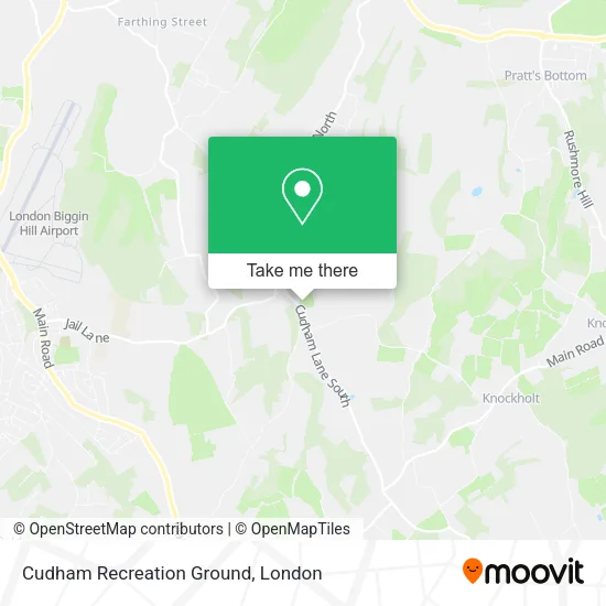 Cudham Recreation Ground map